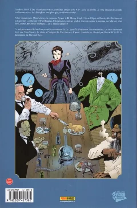 Verso de l'album La Ligue des Gentlemen Extraordinaires L'Intégrale