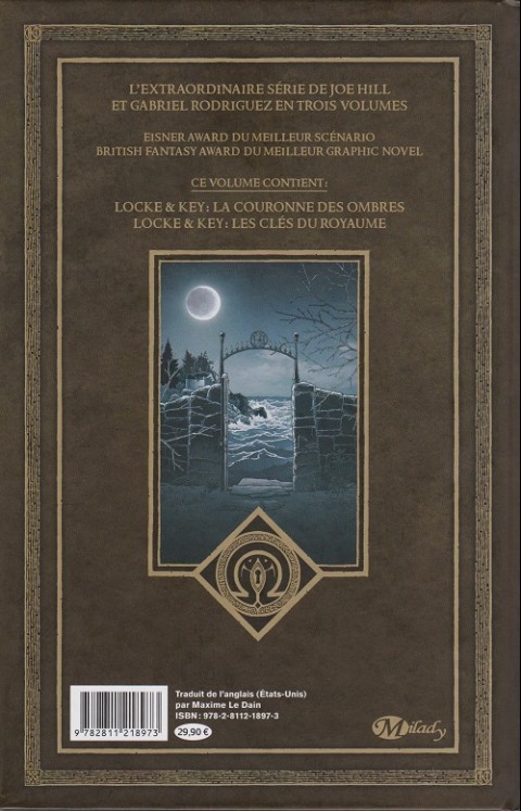 Verso de l'album Locke & Key Master Edition Volume II