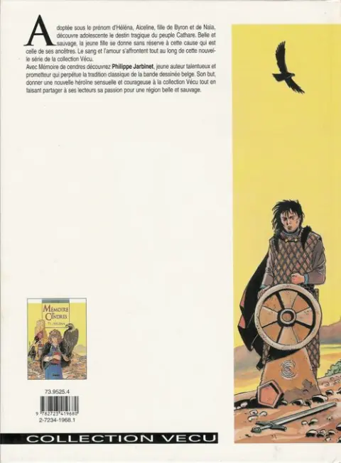Verso de l'album Mémoire de Cendres Tome 1 Héléna