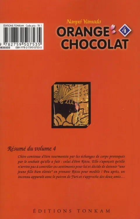 Verso de l'album Orange chocolat 4