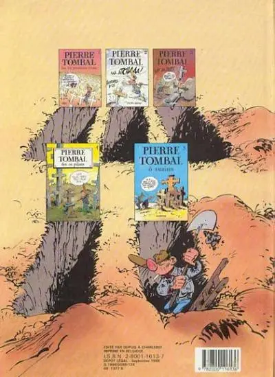 Verso de l'album Pierre Tombal Tome 5 Ô suaires