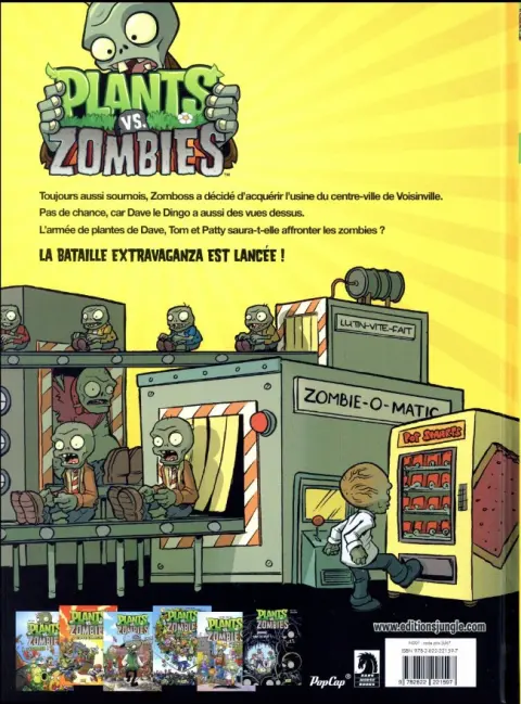 Verso de l'album Plants vs. zombies Tome 7 Bataille extravaganza !