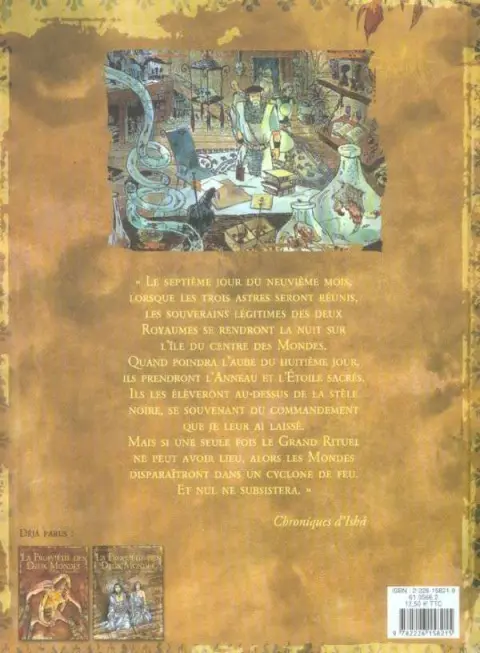 Verso de l'album La Prophétie des deux mondes Tome 3 Solâna