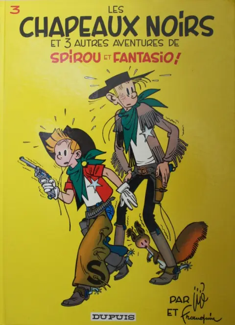 Couverture de l'album Spirou et Fantasio Tome 3 Les chapeaux noirs