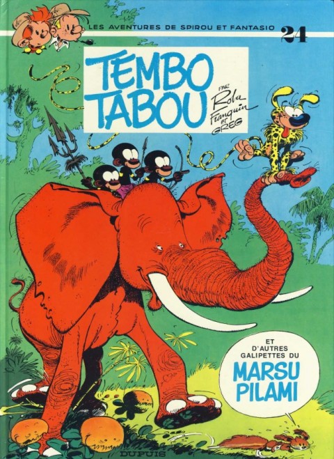 Couverture de l'album Spirou et Fantasio Tome 24 Tembo Tabou