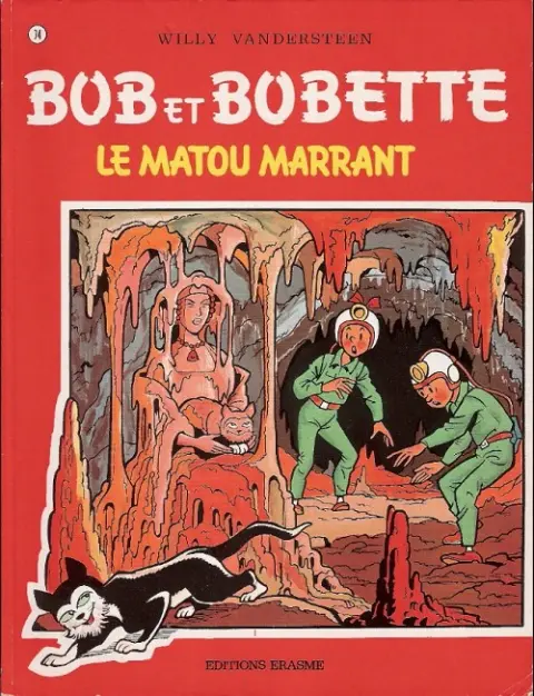 Couverture de l'album Bob et Bobette Tome 74 Le matou marrant