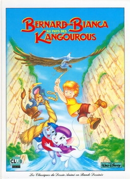 Couverture de l'album Les Classiques du dessin animé en bande dessinée Tome 4 Bernard et Bianca au pays des kangourous