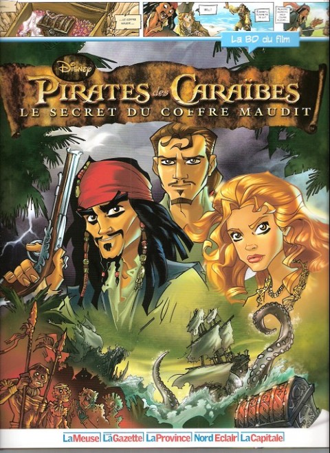 Couverture de l'album Disney (La BD du film) Tome 3 Pirates des caraïbes