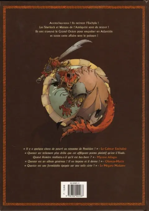 Verso de l'album Questor Tome 2 L'Affaire Atlante
