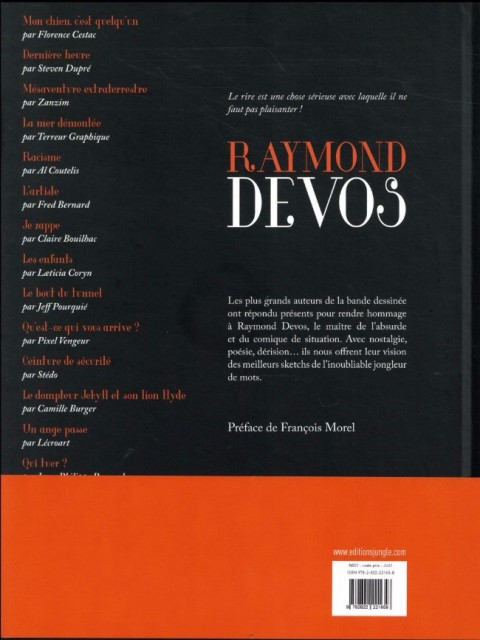 Verso de l'album Raymond Devos