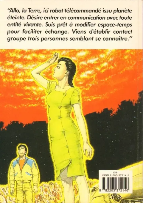 Verso de l'album Le Robot de l'espace