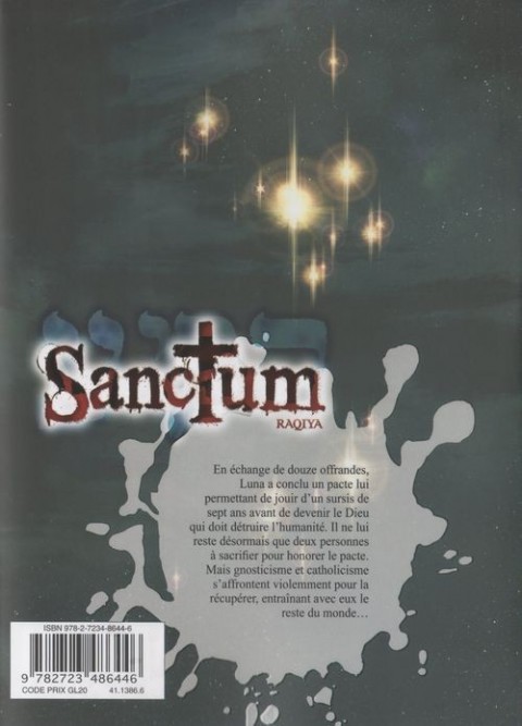 Verso de l'album Sanctum - Raqiya 4