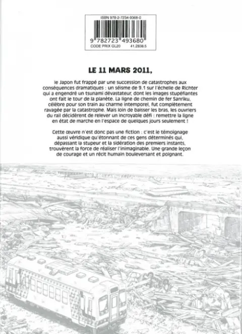 Verso de l'album Santetsu Santetsu - 11 mars 2011 - Après le cataclysme
