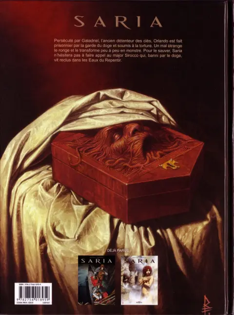 Verso de l'album Saria Tome 2 La porte de l'ange