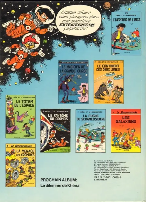 Verso de l'album Le Scrameustache Tome 8 La menace des Kromoks