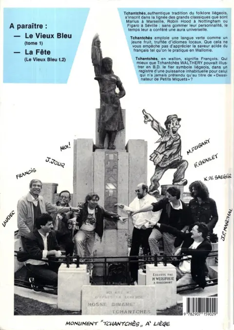 Verso de l'album Tchantchès Tome 1