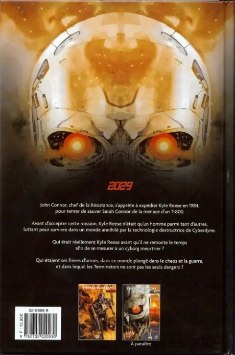 Verso de l'album Terminator Tome 1 2029