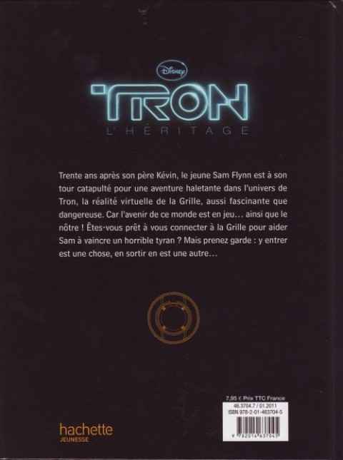 Verso de l'album Tron : l'héritage La BD du film