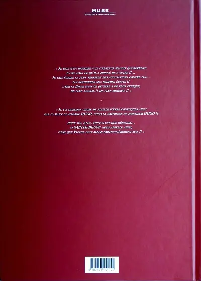 Verso de l'album Victor Hugo et l'affaire des filles de Loth Tome 2 Le sang de Gommorhe