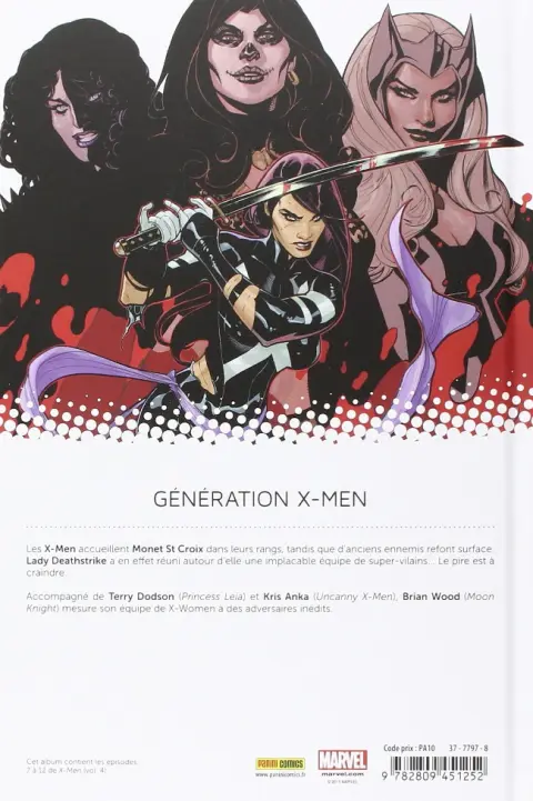Verso de l'album X-Men Tome 2 Fantômes