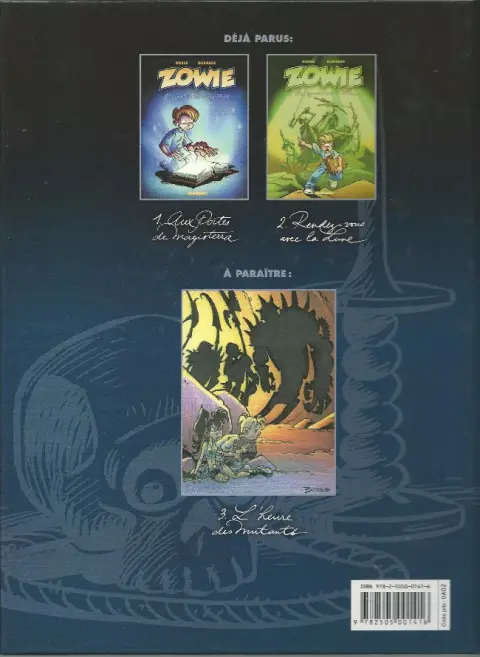 Verso de l'album Zowie Tome 2 Rendez-vous avec la lune