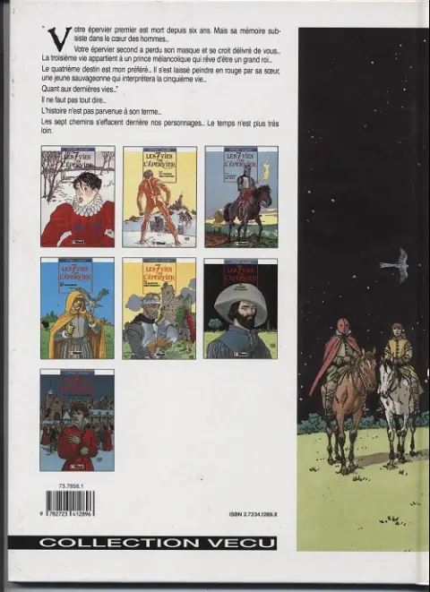 Verso de l'album Les 7 Vies de l'Épervier Tome 6 La part du diable