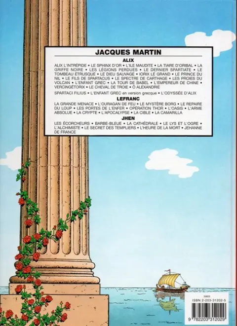 Verso de l'album Alix Tome 5 La griffe noire