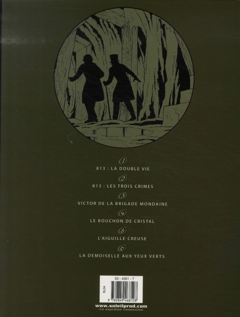 Verso de l'album Arsène Lupin Soleil Tome 1 813 : La double vie