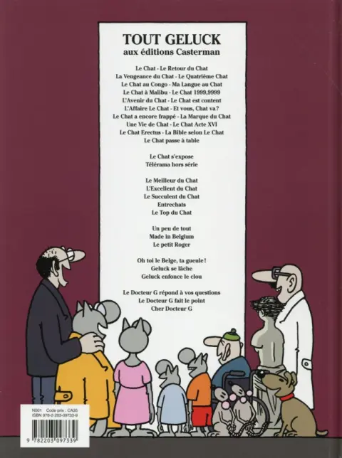 Verso de l'album Le Chat Tome 3 La Vengeance du Chat