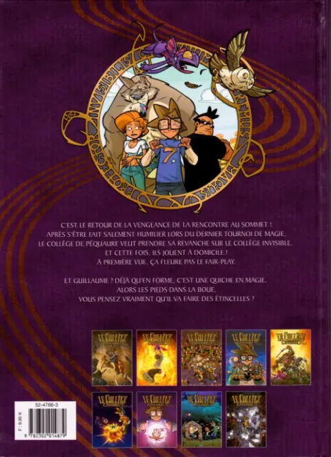 Verso de l'album Le Collège invisible Tome 7 Retournum à la Terrum
