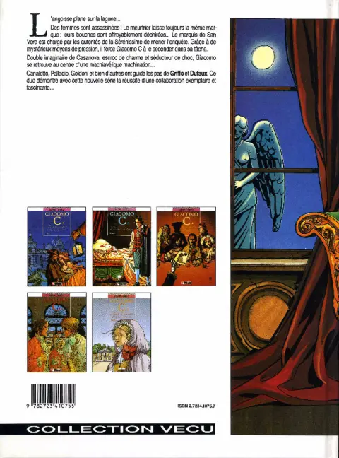 Verso de l'album Giacomo C. Tome 2 La chute de l'ange