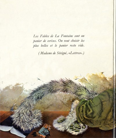 Verso de l'album Les Fables de La Fontaine illustrées par Hausman Tome 1