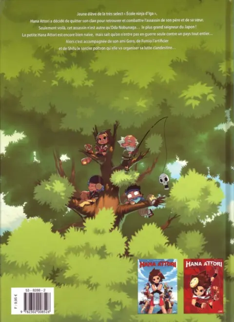 Verso de l'album Hana Attori Tome 1 Irréductibles ninjas