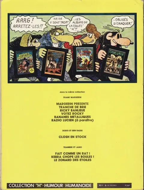 Verso de l'album Kebra Tome 1 Fait comme un rat !