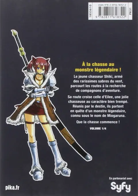 Verso de l'album Monster Hunter Orage 01