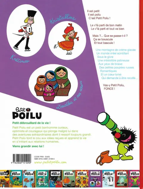 Verso de l'album Petit Poilu Tome 10 Amour glacé