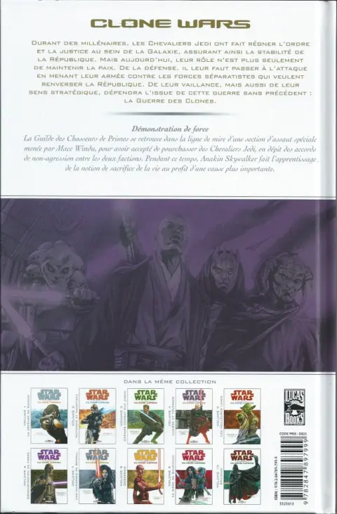 Verso de l'album Star Wars - Clone Wars Tome 6 Démonstration de Force