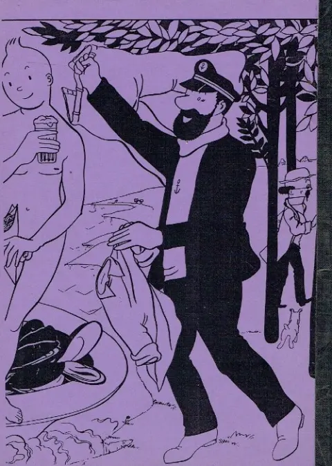 Verso de l'album Tintin Tintin en Suisse