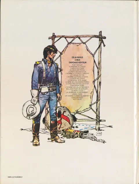Verso de l'album Blueberry Tome 19 La longue marche