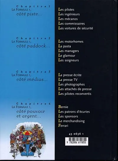 Verso de l'album Le Petit Guide humoristique ... Le Petit Guide illustré de la Formule 1