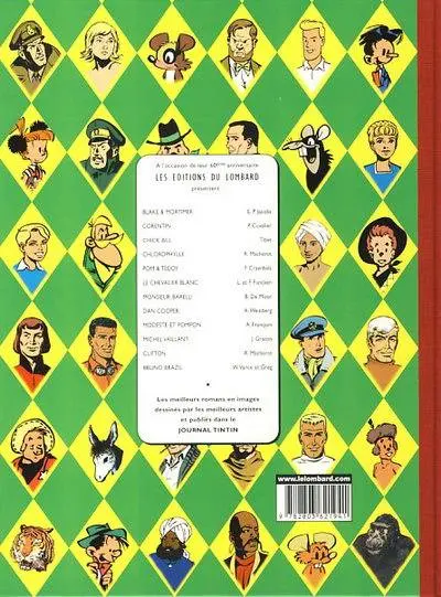 Verso de l'album Michel Vaillant Le grand défi / Le pilote sans visage
