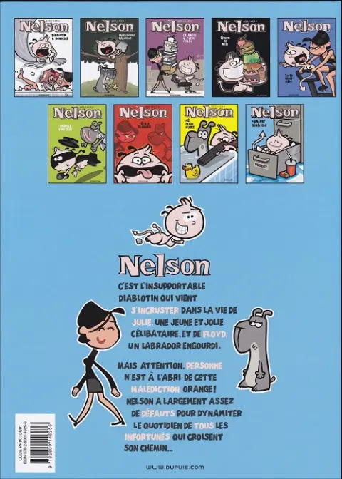 Verso de l'album Nelson Tome 9 Fainéant génétique
