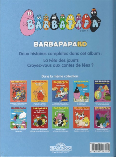 Verso de l'album Barbapapa Tome 11 La Fête des jouets