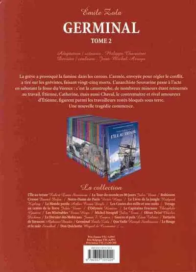 Verso de l'album Les Incontournables de la littérature en BD Tome 21 Germinal - tome 2