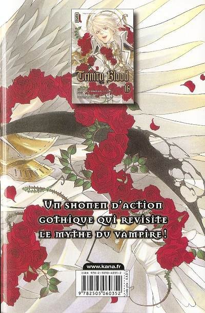 Verso de l'album Trinity Blood 16