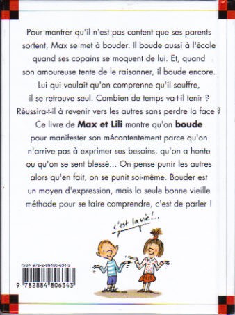Verso de l'album Ainsi va la vie Tome 101 Max boude