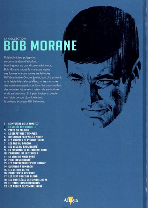 Verso de l'album Bob Morane La collection - Altaya Tome 2 La vallée des crotales