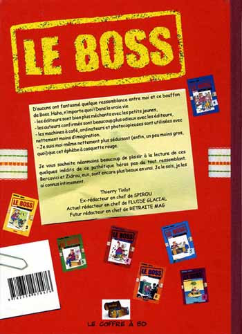 Verso de l'album Le Boss Tome 8 Les dérapages du boss