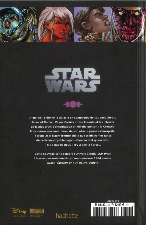 Verso de l'album Star Wars - Légendes - La Collection Tome 73 Chevaliers de L'Ancienne République - VII. La Destructrice