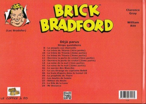 Verso de l'album Brick Bradford Strips quotidiens Tome 22 Détour du doute - Recadrage - Mesa macabre
